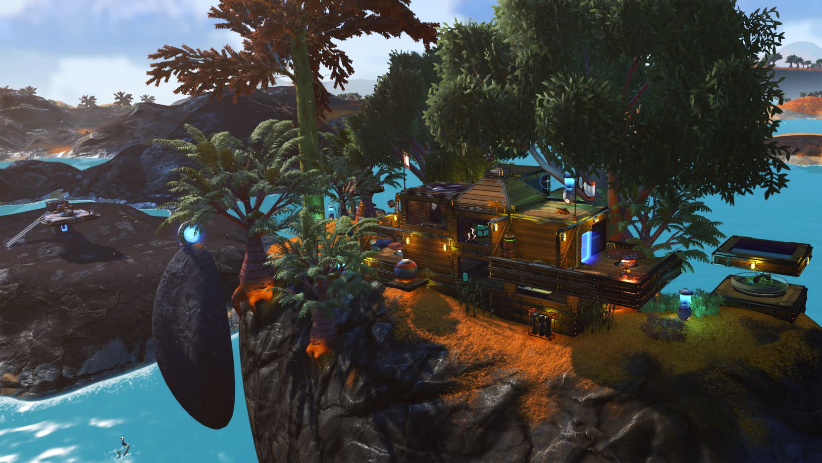 Screenshot of the Sky Island Cottage base