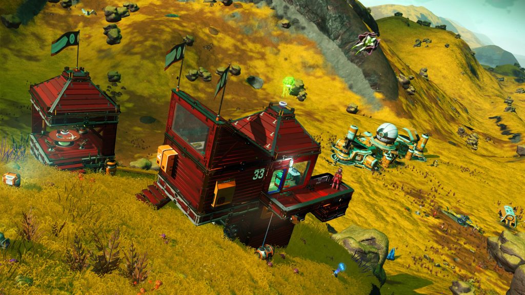 Base overlooking observatory