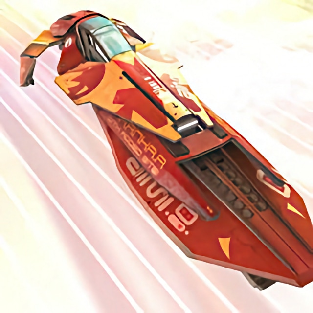 Red Wipeout ship